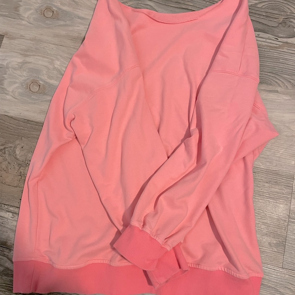 Oversized Bright Pink Long Sleeve